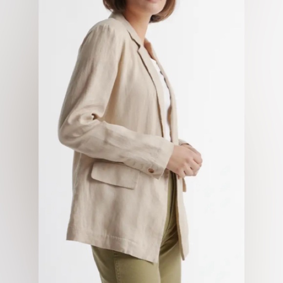 Quince 100% European Linen Blazer NWT - Picture 3 of 4